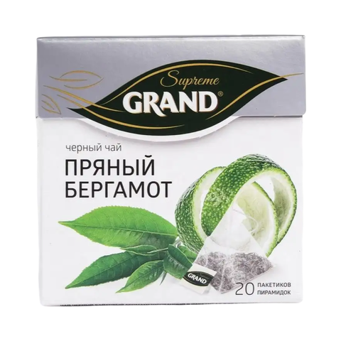 Чай Grand Supreme Пряный Бергамот 20пакет.пирамидки