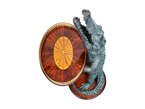 Статуэтка Крокодил с тарелкой