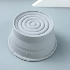 Складная силиконовая чаша для бритья Yaqi серая