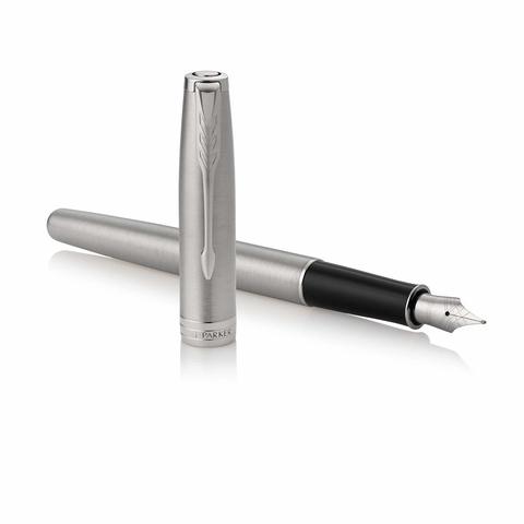 Набор подарочный Parker Sonnet, Stainless Steel CT, перьевая ручка, M + блокнот (2018973)