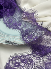 Кружево фиолетовое 10-13 см купон ~ 3 м