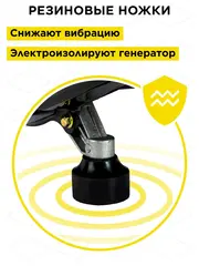 Генератор бензиновый DDE G095 (650/950 Вт, бак 4,2 л, дв-ль 2 такта, 2 л.с., 1 ф. + 12 В) (790-021)