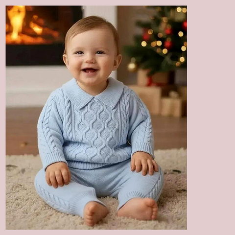 Костюм вязаный детский (62-74) 260106-L1201