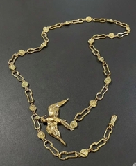 Колье - пояс (цепочка) длинное ПТИЦА (Голубь Мира) в стиле Schiaparelli