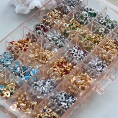 Подвеска Сердце с розовым фианитом, 12*8 мм, родий, П310