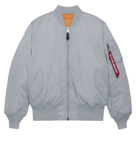Бомбер Alpha Industries MA-1 Mist (Серо-голубой)