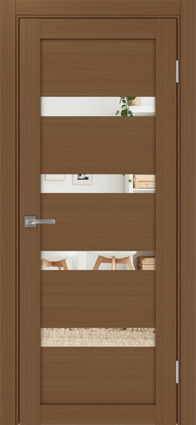 Турин_505.12.30 ЭКО-шпон Орех NL-Панель/Зеркало