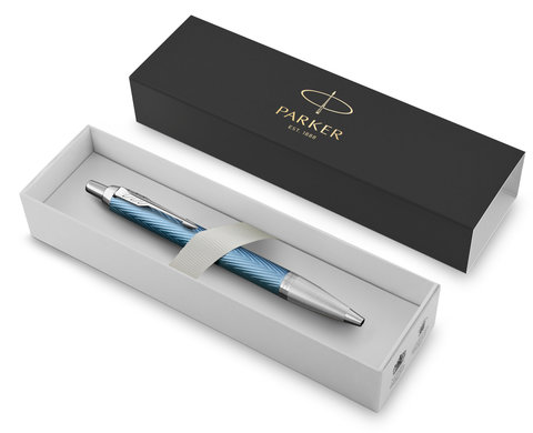 Ручка шариковая Parker IM Premium K318, Blue Grey CT (2143645)