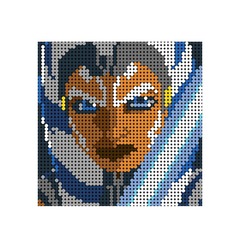 Набор для творчества Wanju pixel ART картина мозаика пиксель арт - Асока Джедаи Звездные Войны Star Wars Ahsoka Tano 2603 детали