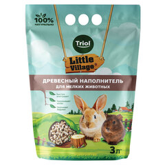 Triol наполнитель для мелких животных древесный, 3л