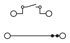 UTTB 2,5-MT-P/P-Клеммы с ножевыми размыкателями