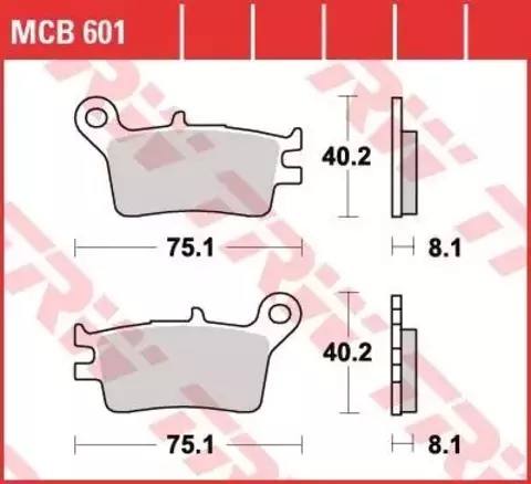 Колодки тормозные дисковые MCB601