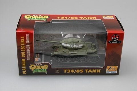 Модель Танк Советский Т-34/85 масштаб 1:72