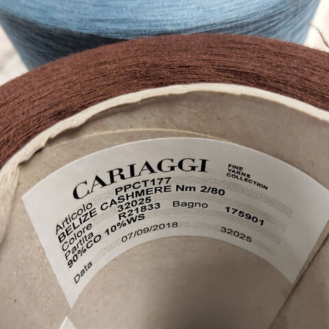 Хлопок с кашемиром (10%) CARIAGGI BELIZE CASHMERE 2/80 коричневый