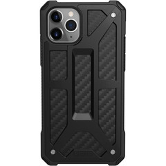 Чехол Uag Monarch для iPhone 11 Pro MAX чёрный карбон (Carbon Fiber)