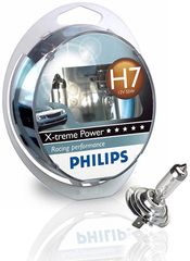 Галогенные лампы Philips H7 X-treme Power + 100% (2шт.)