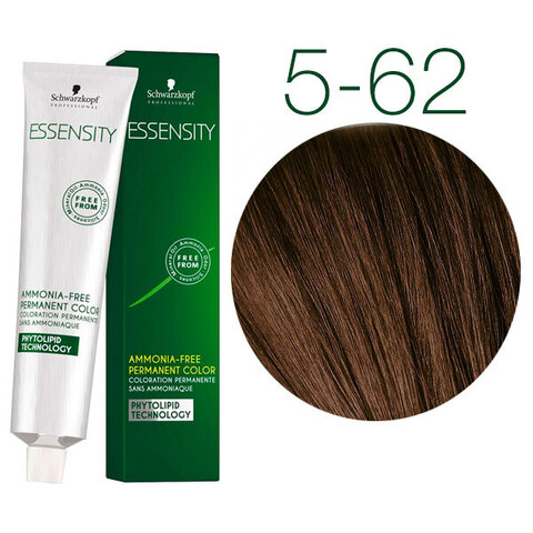 Schwarzkopf Professional Essensity 5-62 (Cветлый коричневый шоколадный пепельный) - Безаммиачный краситель для волос