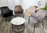 фото 8 Стул AMARETTO VBP206 античный светло-бежевый/ черный каркас, М-City на profcook.ru