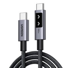 Кабель UGREEN L509 (35513) UNO-C 2.0 Robot 5A Data Cable, 3м, черный/серый
