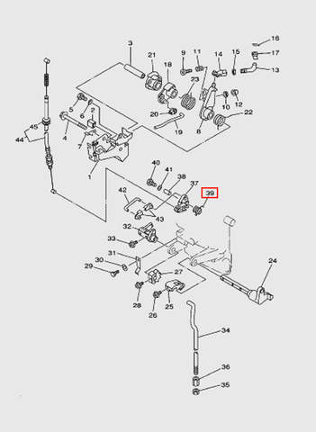 Пружина торсионная  для лодочного мотора T15, OTH 9,9 SEA-PRO