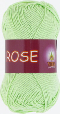 Пряжа Rose (Vita cotton) 3910 Светло-салатовый