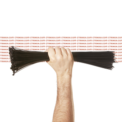 Стяжки морозостойкие Арктик 5х430 черные - 100 шт/уп | Хомуты кабельные морозостойкие