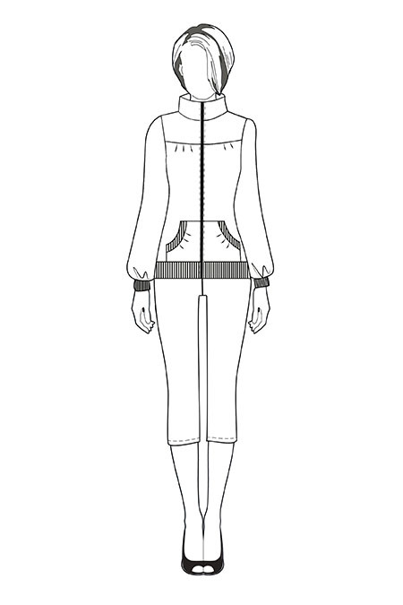 Эскиз одежды спортивного стиля