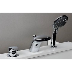 СМЕСИТЕЛЬ ДЛЯ ВАННЫ ВСТРАИВАЕМЫЙ НА 3 ОТВЕРСТИЯ BRAVAT COBRA F5140197CP-1-RUS