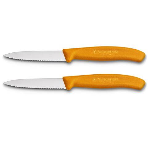 Набор ножей кухонных Victorinox Swiss Classic (6.7636.L119B) компл.:2шт оранжевый блистер