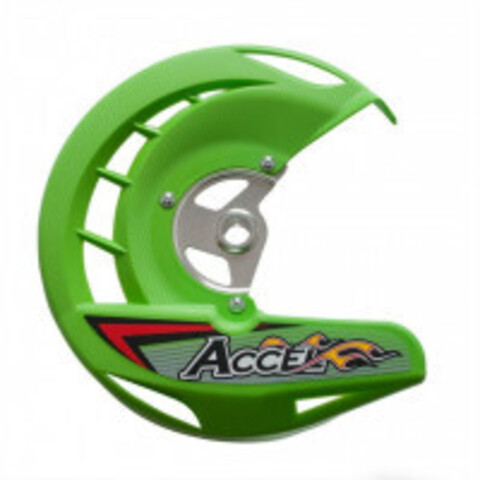 Защита переднего диска в сборе ACCEL Kawasaki KX125/250 06-08 KXF250 06-20 450 06-18 KLX 08-19 Зелен