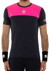 Теннисная футболка Hydrogen Tennis Block Color Tech T-Shirt - blue navy/fuchsia fluo