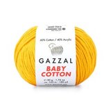 Пряжа Gazzal Baby Cotton 3417 желток