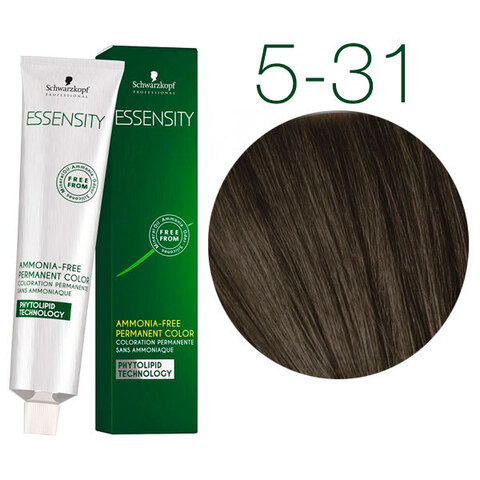 Schwarzkopf Professional Essensity 5-31 (Cветлый коричневый матовый сандрэ) - Безаммиачный краситель для волос