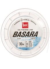 Леска монофильная зимняя Lucky John BASARA Clear 30м, 0.14мм