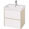 Aquaton 1A2517K0SDB20 Набор: Тумба-умывальник Сканди 55 Бел/Дуб Верона/Раковина Адриана 55