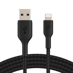 Кабель Belkin BoostCharge USB-A Braided Cable with Lightning Connector 1м, Black