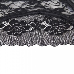 Кружевной пояс для чулок Black Sexy Lace (3XL)