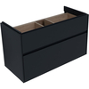 Aquanet 312874 Тумба с раковиной Aquanet Бруклин 100 цв. антрацит матовый (312874)