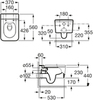 Чаша унитаза подвесного безободковая Roca Inspira Square 7346537000