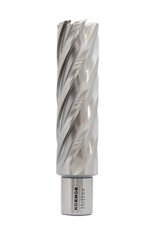 Сверло корончатое KORNOR HSS (длина 80мм)