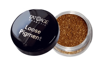 L’atuage Тени-пигмент для век "Loose Pigment" №608 золотая фантазия