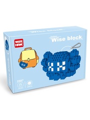 Конструктор Wisehawk Синий брелок Кавс 276 деталей NO. 2587 Blue trinket Kaws Wise block