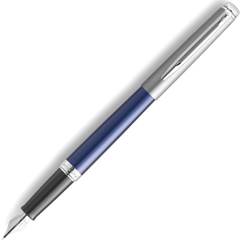 Ручка перьевая Waterman Hemisphere (2146616) Matte SS Blue CT F сталь нержавеющая LR подар.кор.