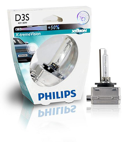 Лампа ксенон D3S (4800К) Philips X-tremeVision (блистер)
