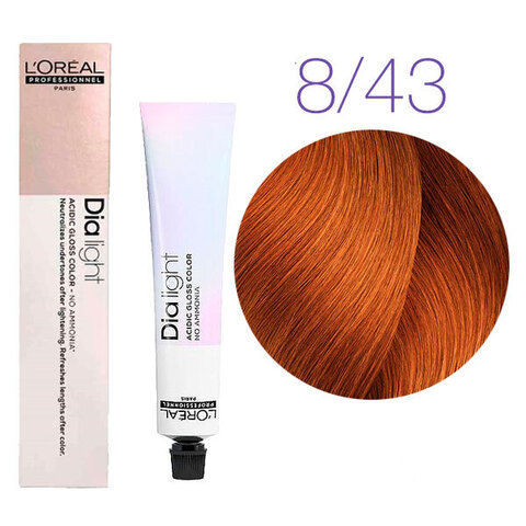 L'Oreal Professionnel Dia light 8.43 (Светлый блондин медно-золотистый) - Краска для волос