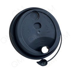 Крышка 90 мм с клапаном "Покров полимер" (чёрная) (50шт/упак)