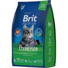 Brit Premium Cat Sterilized Chicken сухой корм для взрослых стерилизованных кошек (курица) 800 г