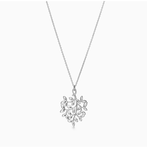 Подвеска из серебра Tiffany ,Тиффани 925,оливковая ветвь