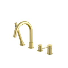 Aquatek AQ1348BG AQ1348BG ЕВРОПА смеситель на борт ванны на 4 отв., шлиф. золото фото