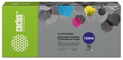 Картридж струйный Cactus CS-EPT694400 T6944 желтый (675мл) для Epson SureColor SC-T3000, T3070, T3200, T5000, 5200